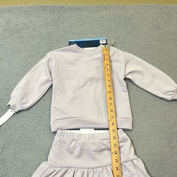 Disney Outfit Set Girls 4T Purple Wish Dreamer 2 Piece Skort & Sweatshirt NEW - Picture 9 of 11